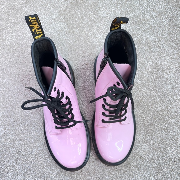 Dr. Martens 1460 Patent Leather Pink Lace Up Boots 36 5 - Picture 3 of 7
